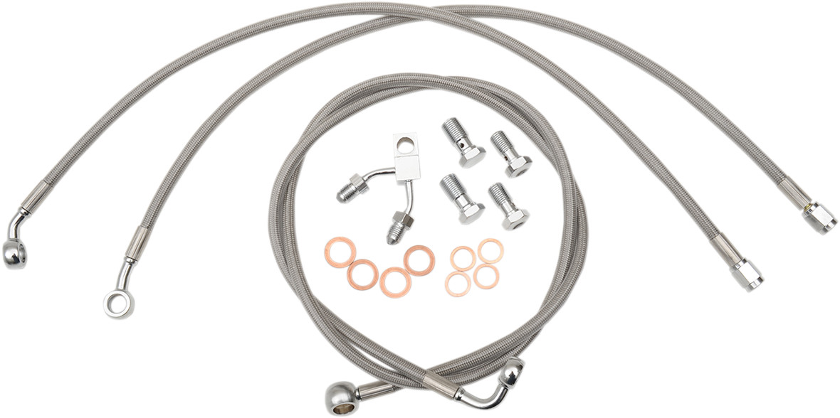 LA CHOPPERS Stainless Steel Brake Line Kit