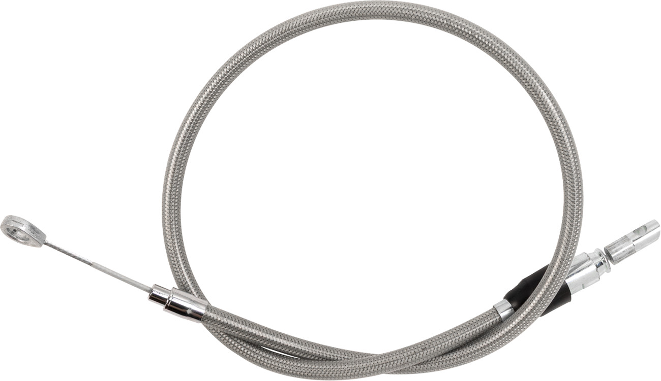 Drag specialties Quick Connect Clutch Cable - Upper - 33" - Stainless Steel Harley Davidson