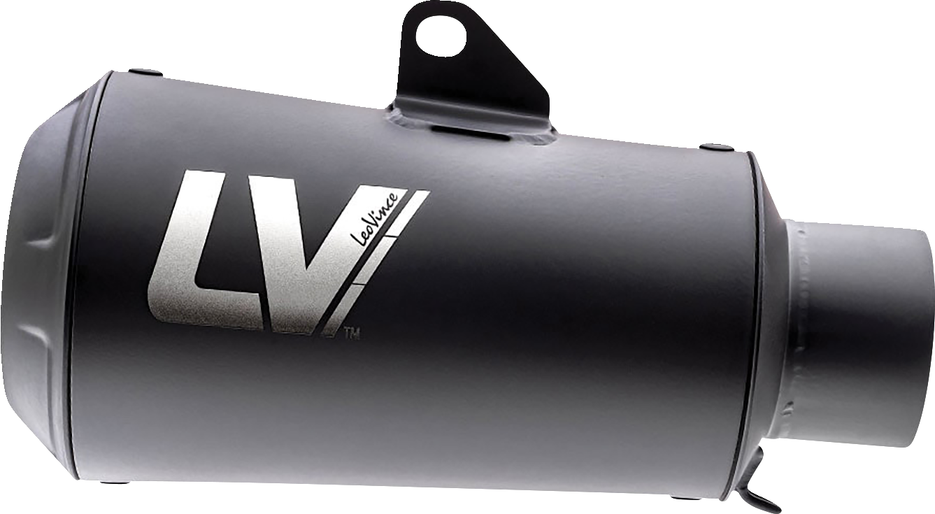 LEOVINCE Universal LV-10 Full Black Slip-On Muffler