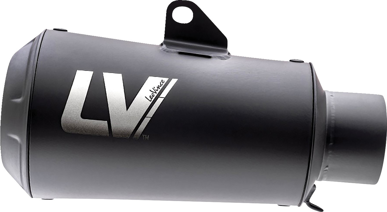 LEOVINCE Universal LV-10 Full Black Slip-On Muffler