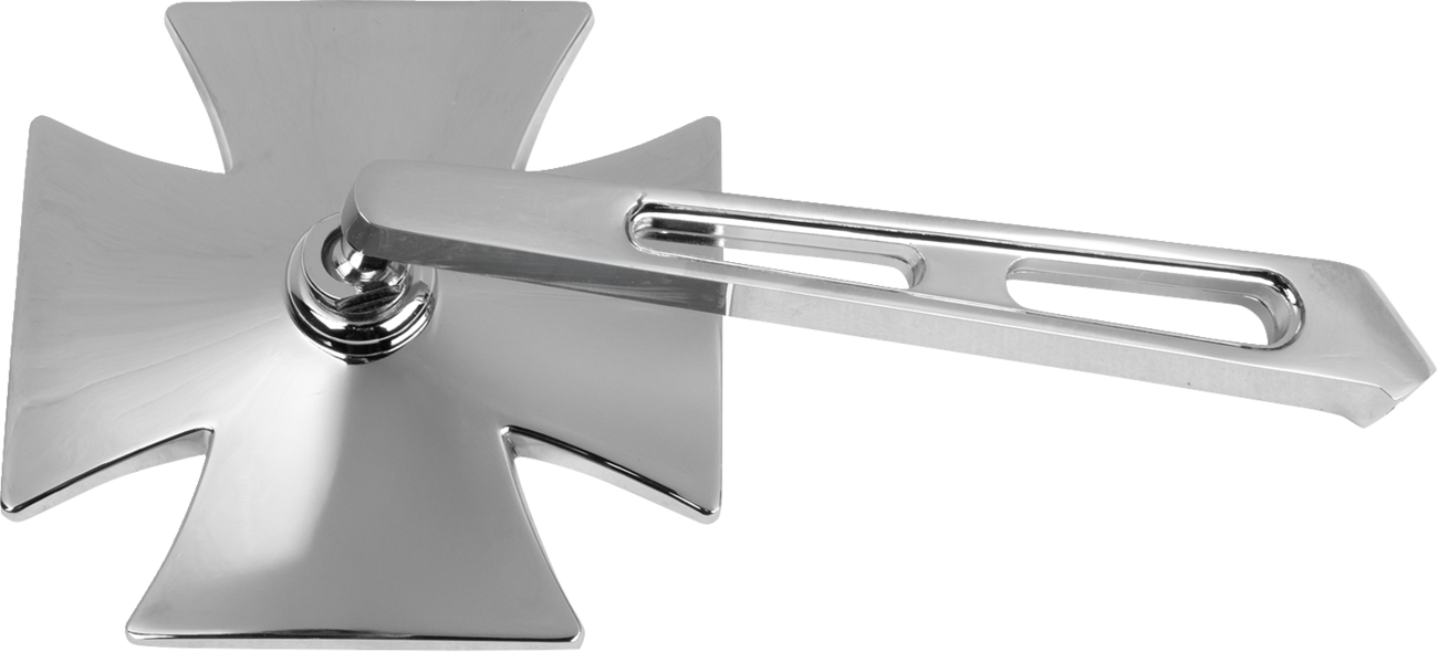 Emgo Mirror - Side View - Maltese Cross - Split Stem - Right - Bolt-On - Each