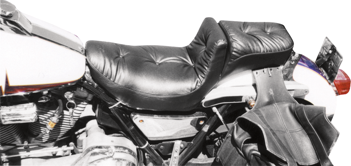 Mustang Two-Piece Regal Duke Seat For Harley FXR 1982-2000