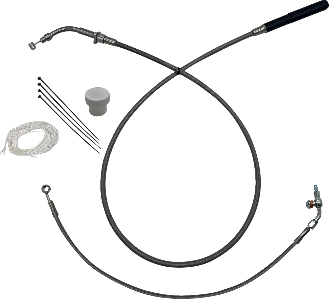 Fat baggers inc. EZ Install Kit - +4" - FLTR/SE - Braided Harley Davidson
