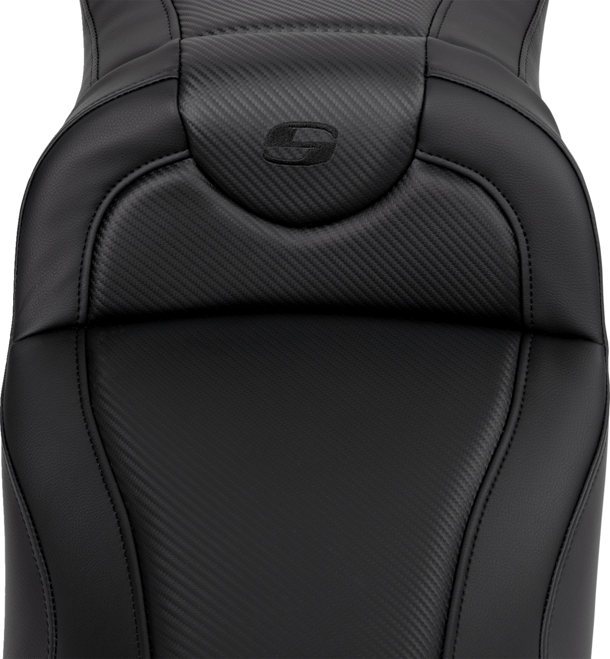 Saddlemen Roadsofa Extended Reach Seat Carbon Fiber Black Stitch FL 08-24