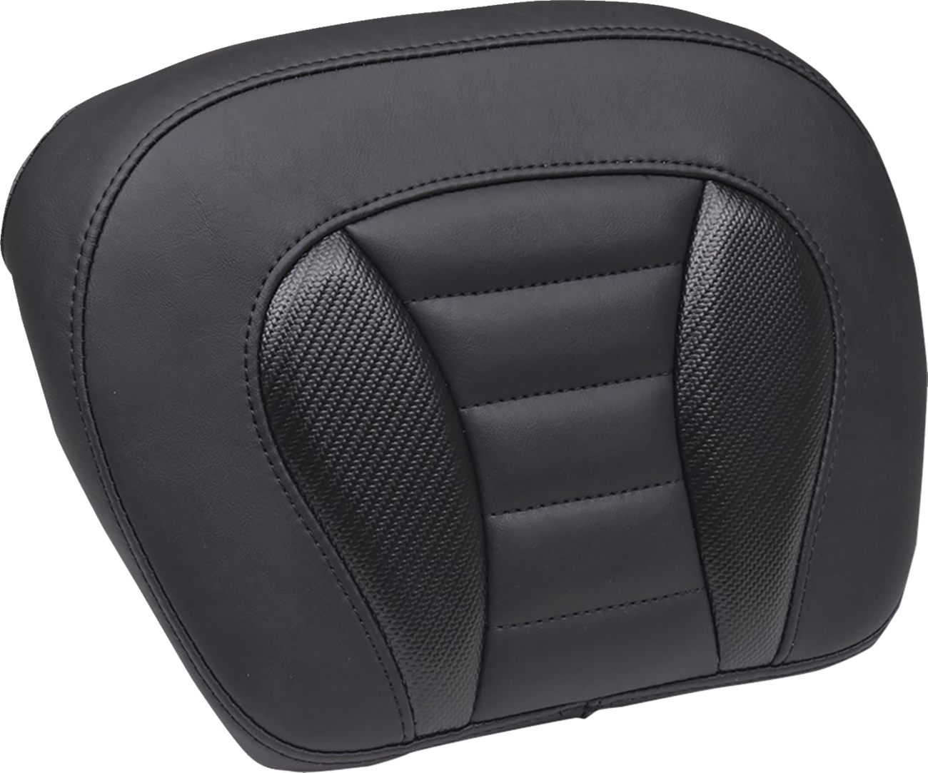Mustang Deluxe Chopped Tour-Pak® Sissy Bar Pad - Black - Touring Harley Davidson