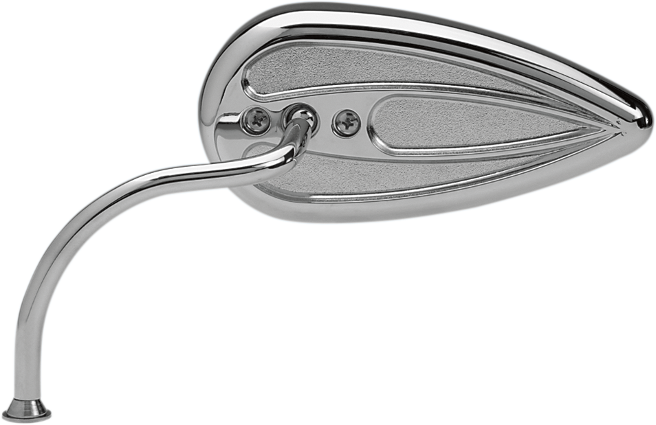 ARLEN NESS (13-035) Teardrop Mirror with Steel Stem | Tear Drop Mirror - Left