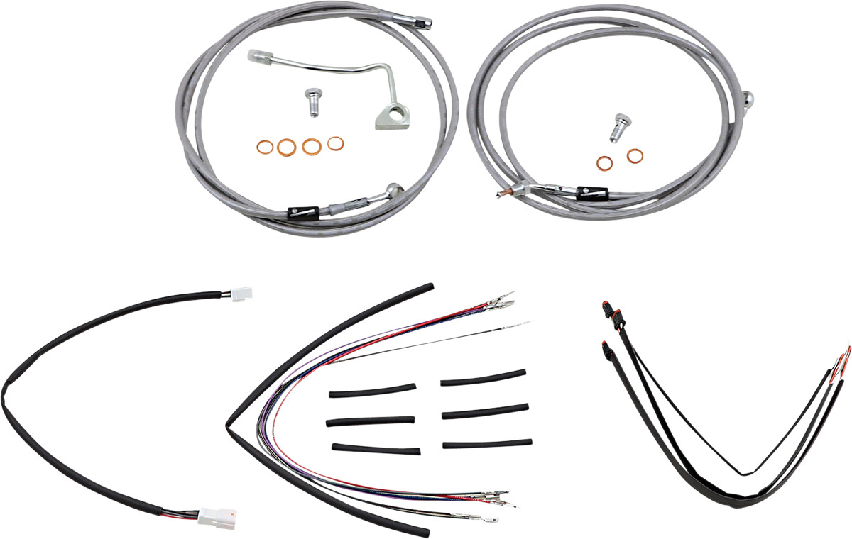 Burly Handlebar Cable Installation Kit For Harley Road Glide w/ ABS 2015-2016