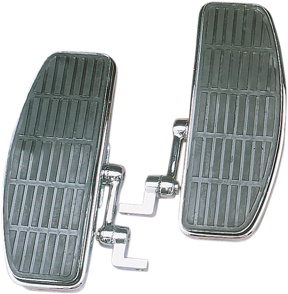 Drag specialties Adjustable Floorboards - With Damper - Chrome -FX Harley Davidson