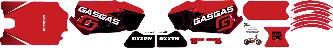 D'COR VISUALS STACYC™ Stability 16" Cycle Brushless Graphic Kit — GasGas