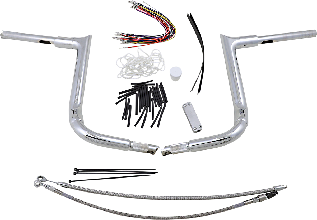 Fat Baggers Inc. 1 1/2" Pointed Top EZ Install Handlebar Kit For Harley Touring 2008-2013
