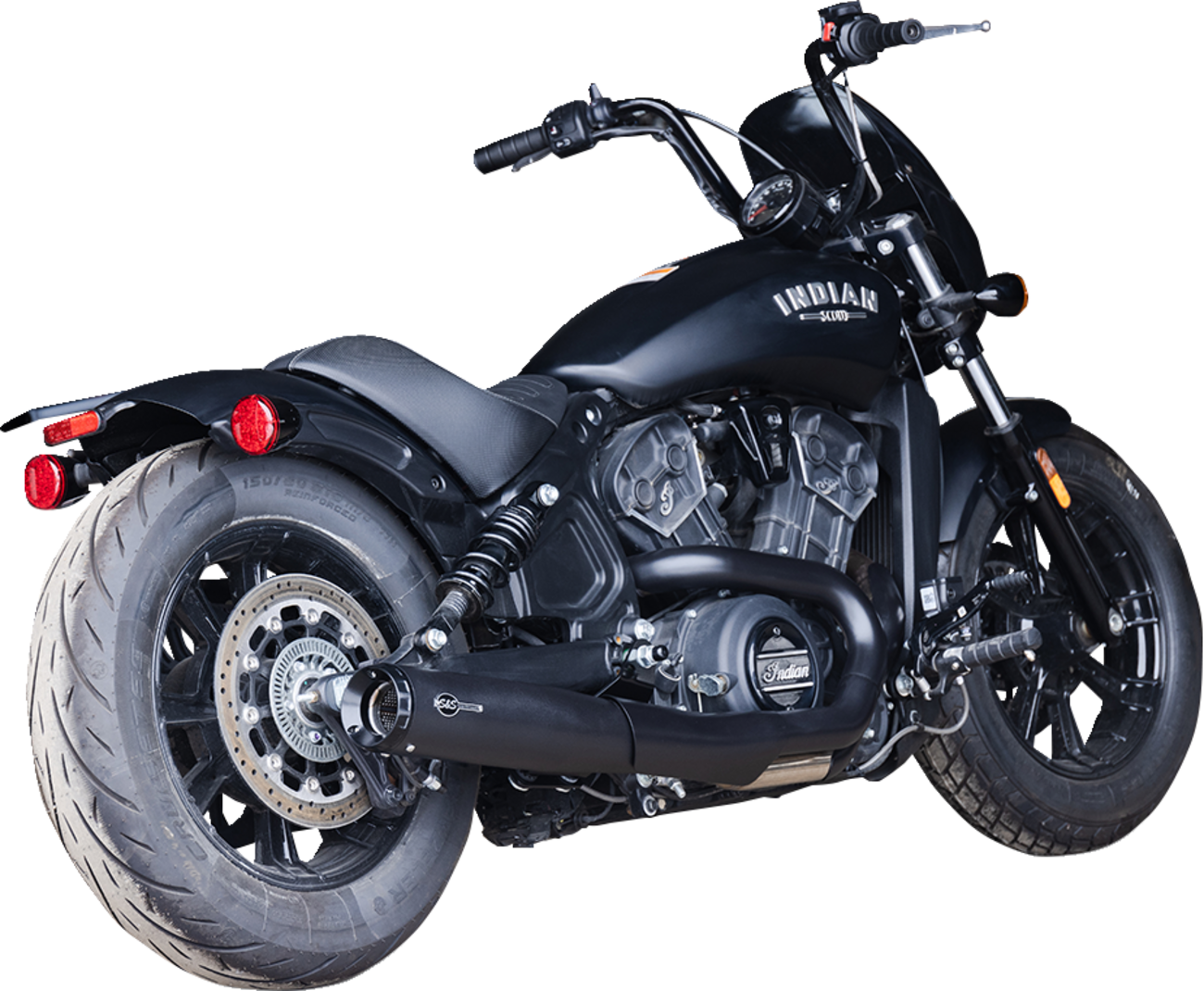 S&S Cycle 2-Into-1 Grand National Exhaust System For Indian Scout 2015-2024