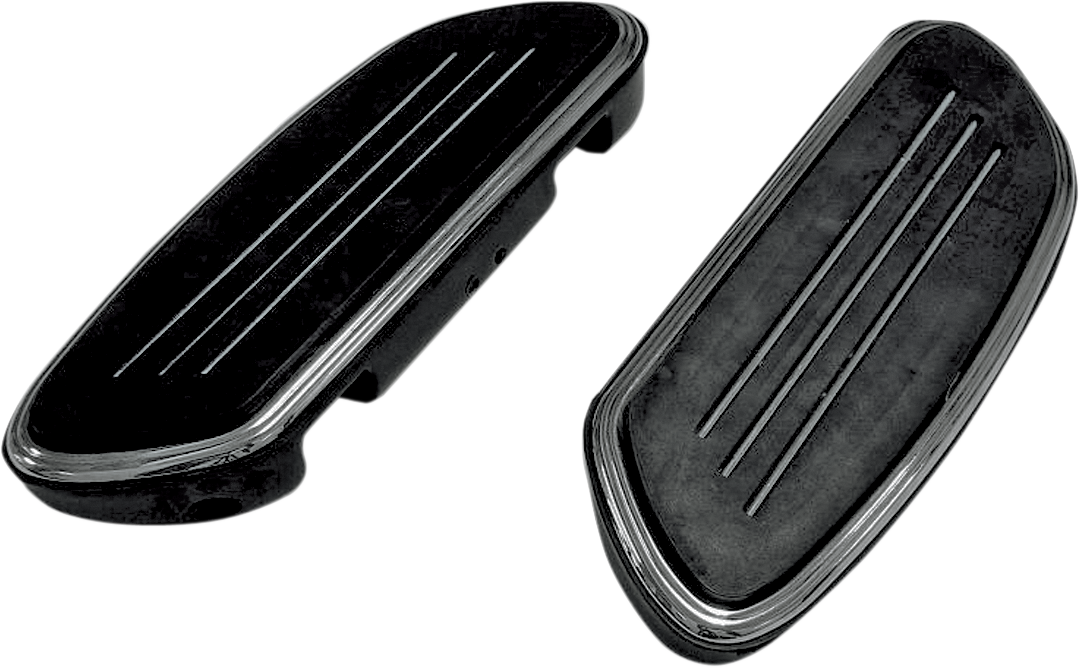Drag specialties Sweeper Floorboards - Passenger - Black - FL Harley Davidson