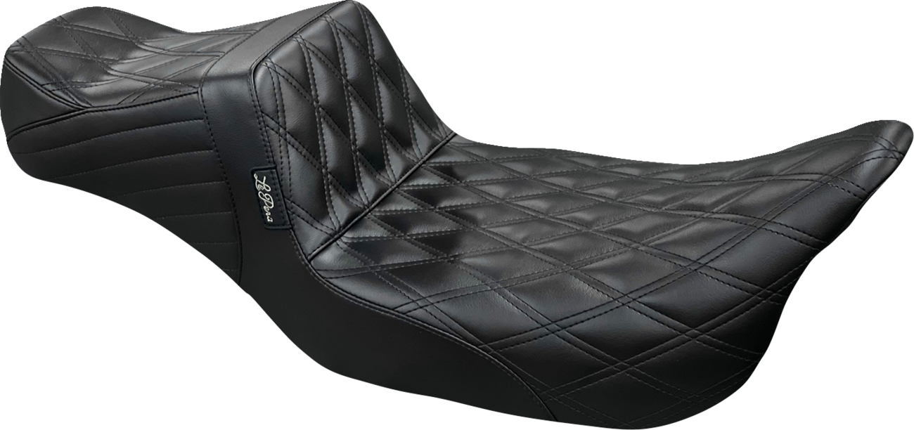 Le pera Tailwhip Daddy Long Legs Seat - Double Diamond - Black - Touring '08-'24 Harley Davidson