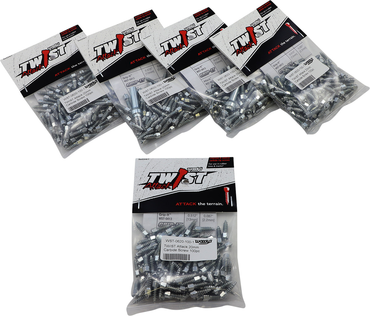 WOODY'S Twist Tire Screws
