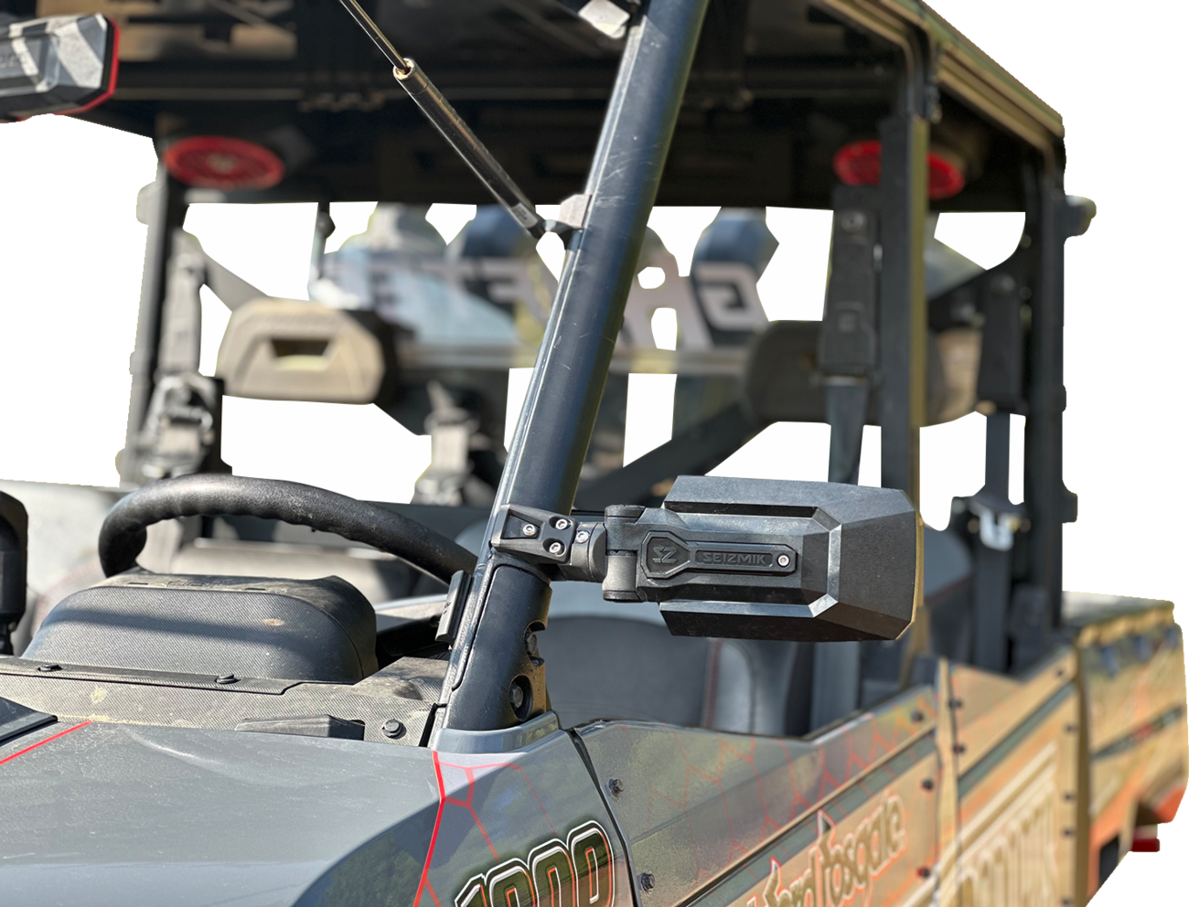 SEIZMIK Trailrider Side View Mirror Kit for Roll Cages