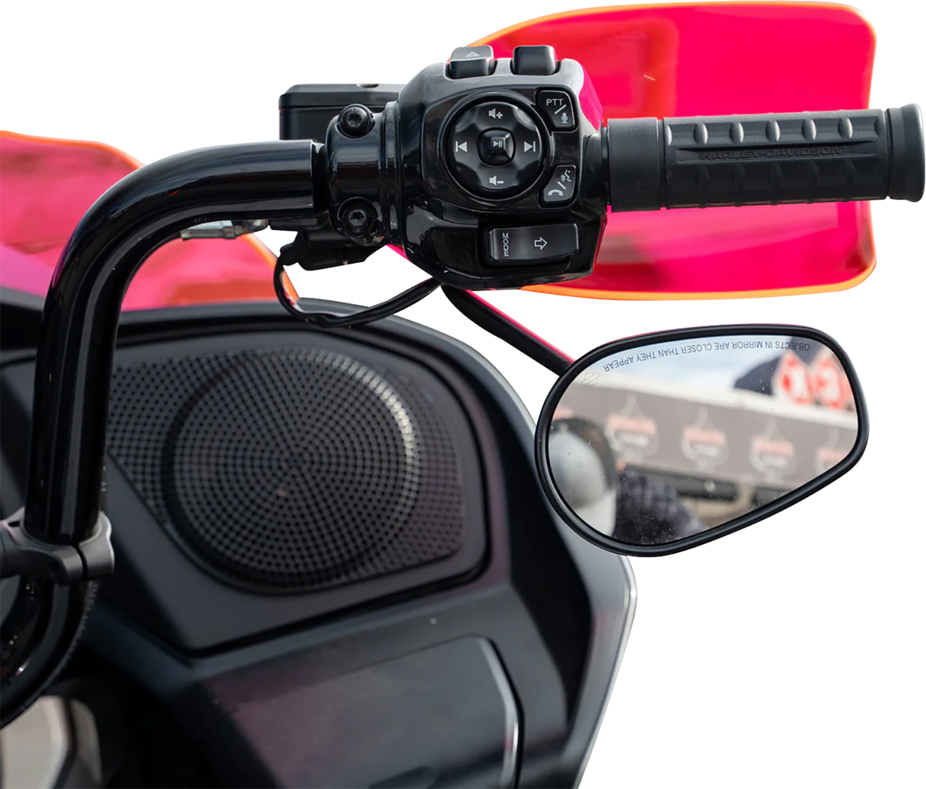 Klock Werks Ice Kolor Flare Hand Guards For Harley With Cable Clutch 1982-2026