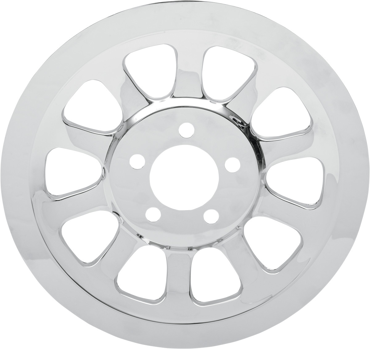 Drag Specialties Chrome Outer Rear Pulley Insert