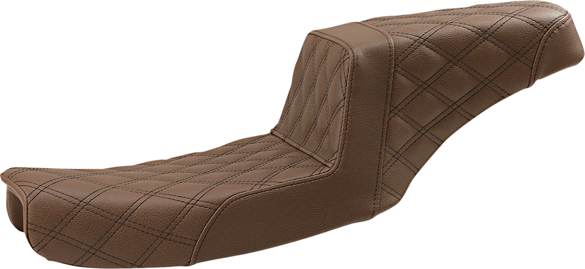 SADDLEMEN Step-Up Seat — Full Lattice Stitch