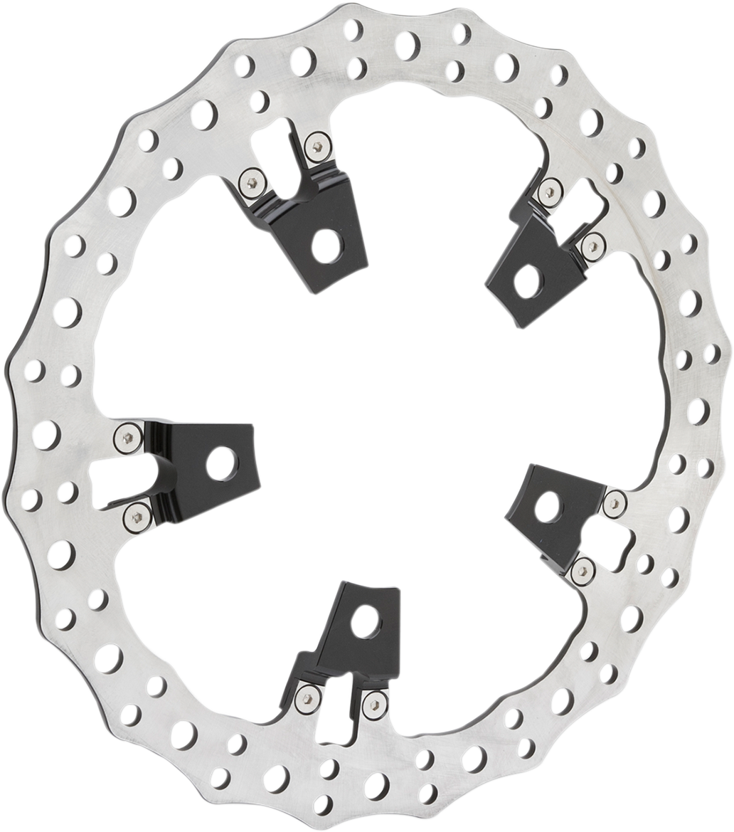 Arlen ness Jagged Left Brake Rotor - Touring - 14" Harley Davidson