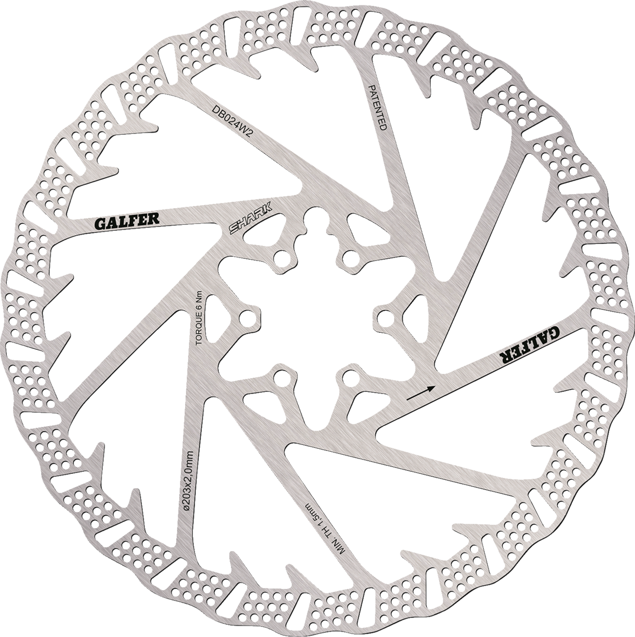 Galfer Shark Brake Rotor - 203 mm x 2 mm