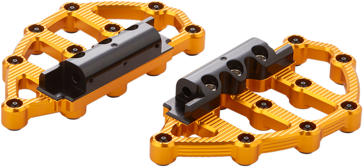 Arlen ness MX Passenger Floorboards - Gold Harley Davidson