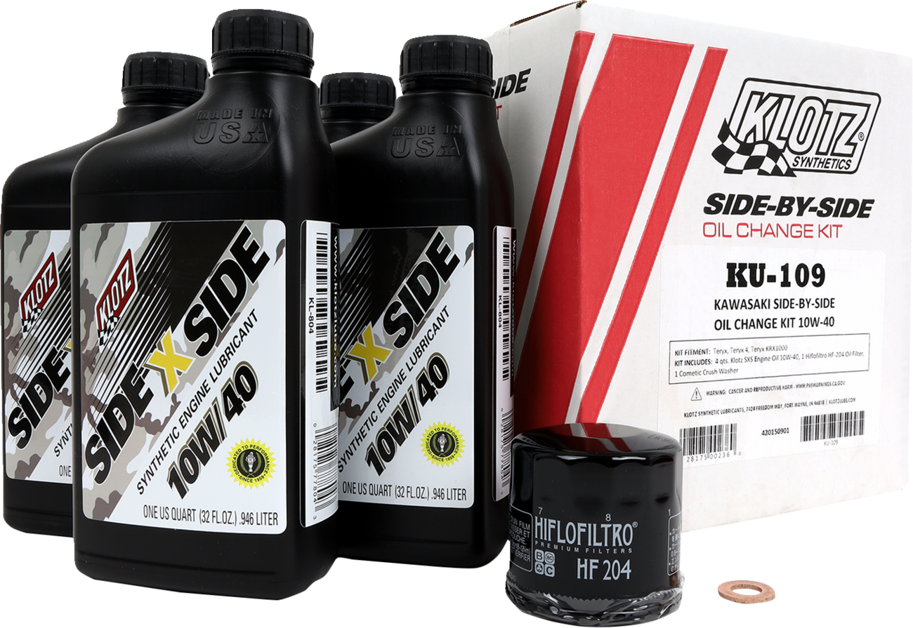 KLOTZ OIL Side-by-Side Oil Change Kit