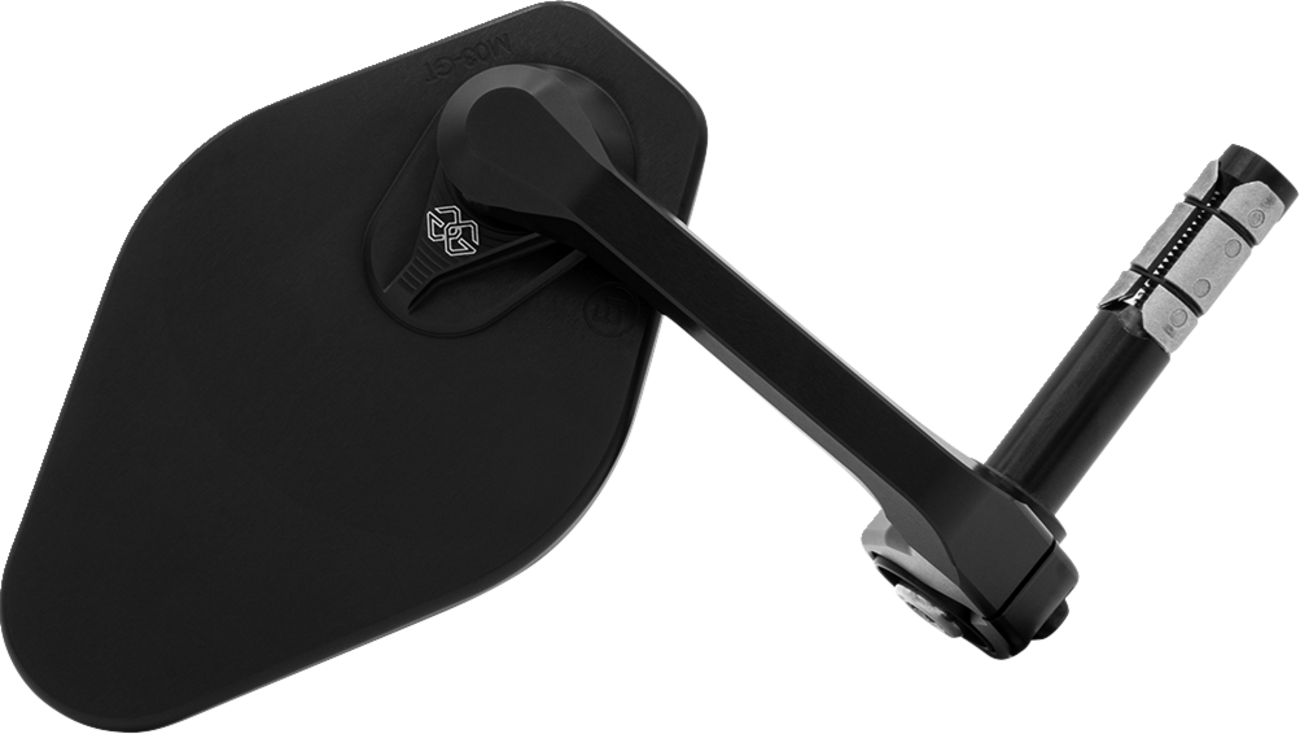 Gilles tooling Mirror - STRATOS - Side View - Diamond - Black - Right/Left - Each Aprilia/Ducati/Honda/Husqvarna/Kawasaki/KTM/MV Agusta/Suzuki/Triumph/Indian/Yamaha