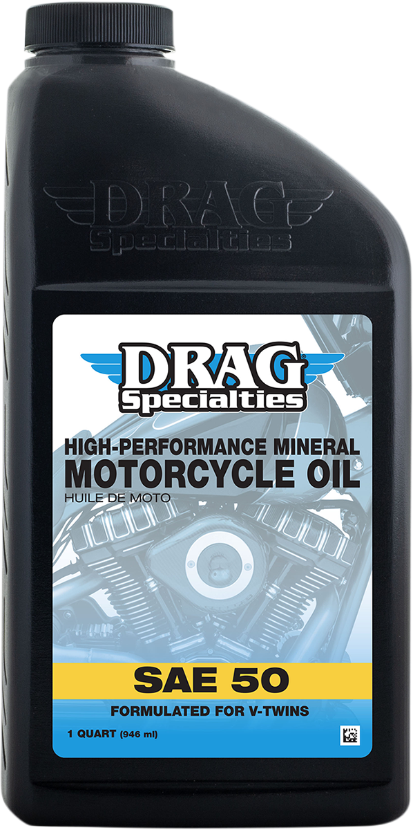 DRAG SPECIALTIES OIL High-Performance Mineral 50 Motorcycle Oil