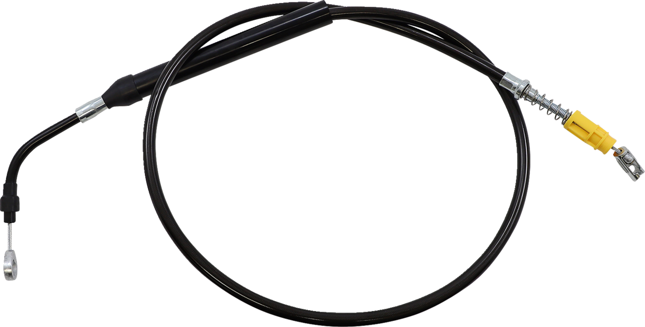 La choppers Midnight Braided Clutch Cable - 12"-14" Ape Hanger Handlebars - '21-'22 FLH Harley Davidson