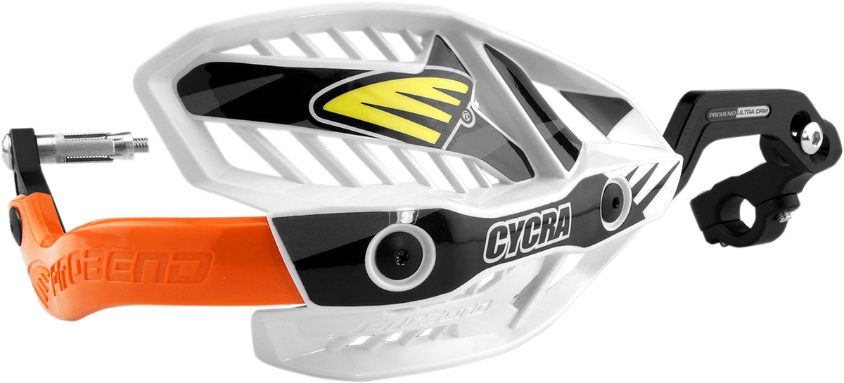 Cycra 7/8" Ultra Probend™ CRM Wrap Around Handguards - White/Orange