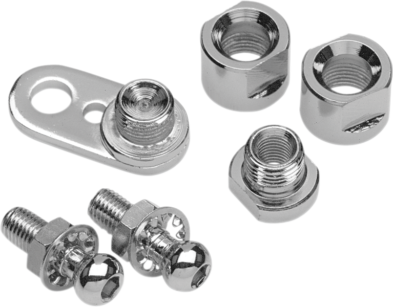Drag specialties Turn Signal Swivel Kit - Chrome Harley Davidson