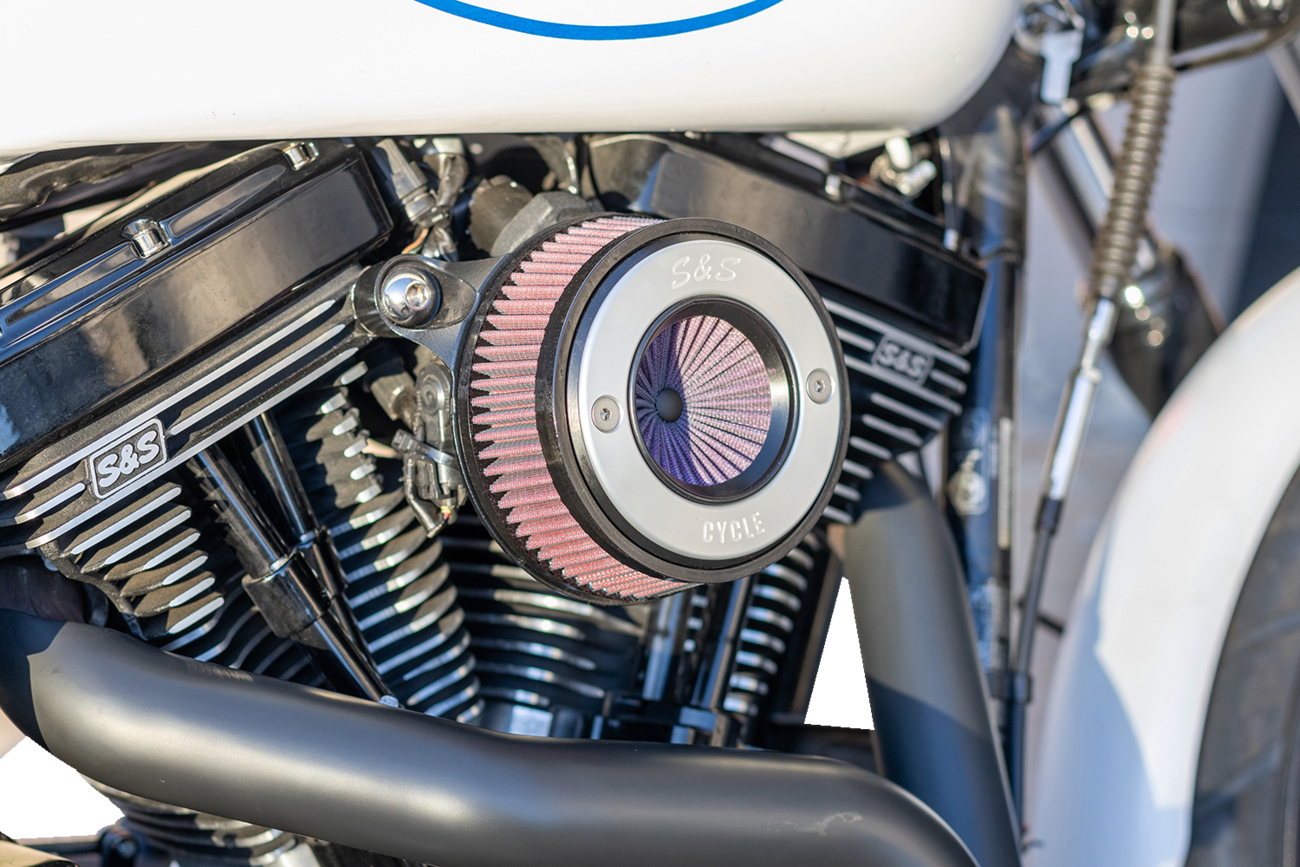 S&S Cycle Air Stinger Stealth Air Cleaner Kit 170-0716A Black Chrome Harley