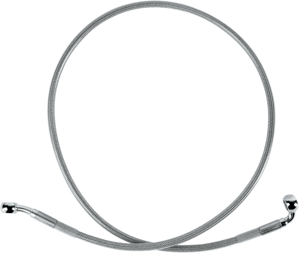 Drag specialties Brake Line - Front (Upper) - Stainless Steel 1999-2005 Harley Davidson FXD Dyna Super Glide / 2004-2005 Harley Davidson FXDI Dyna Super Glide