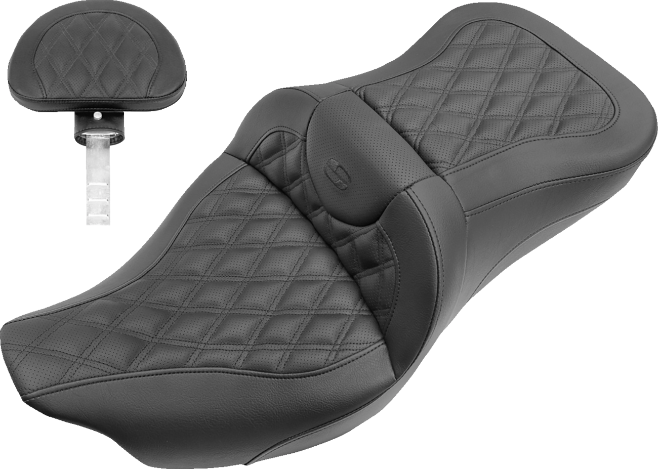 Saddlemen Roadsofa PT Pillow Top 2-Up Seat For Harley