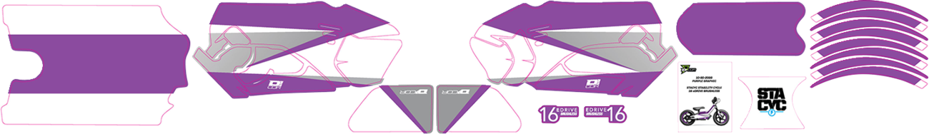 D'COR VISUALS STACYC™ Stability Cycle Graphics Kit