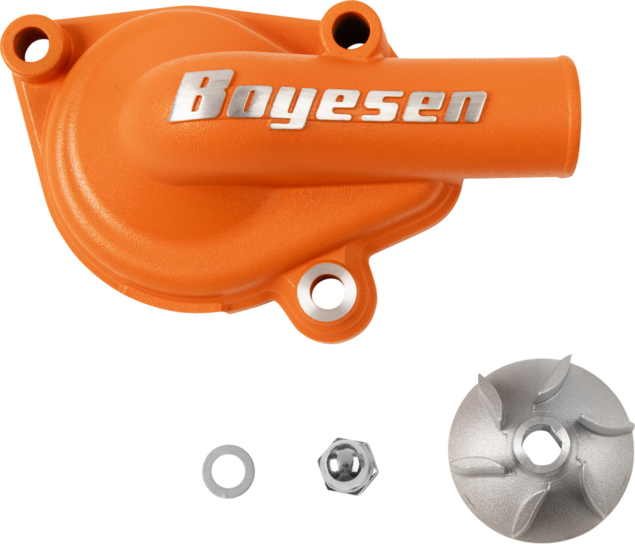 Boyesen Supercooler Water Pump Cover and Impeller Kit Orange