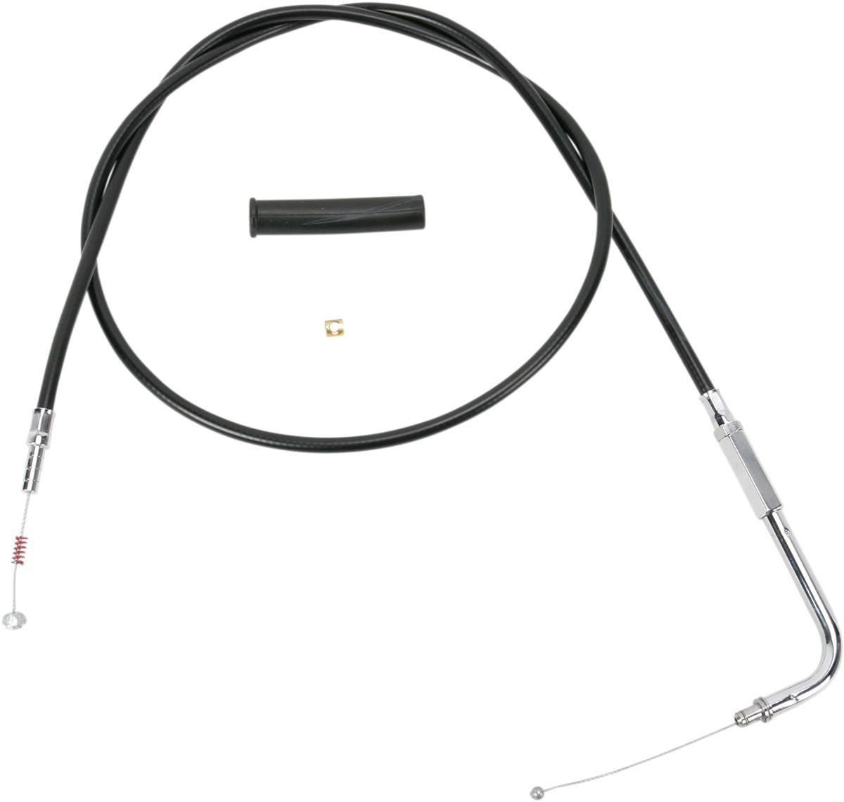 Drag specialties Black Vinyl Idle Cable - 48-1/2" Harley Davidson