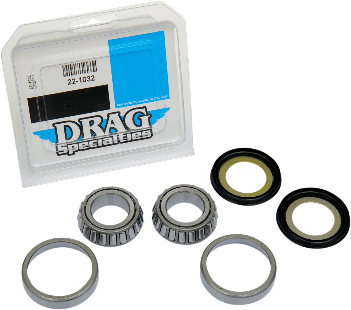 Drag Specialties Neck Post Bearing and Race Complete Replacement Kit