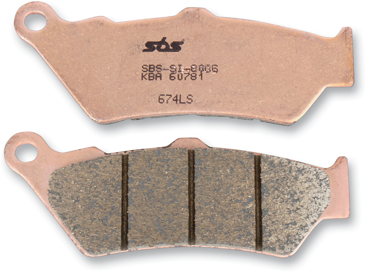 SBS LS Sintered Rear Brake Pads 674LS