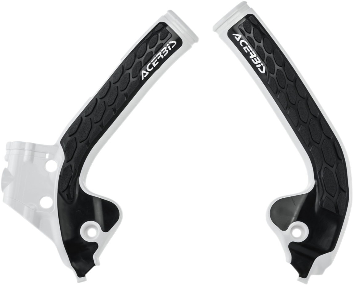 Acerbis X-Grip Frame Guards - White/Black - Gas Gas | Husqvarna | KTM