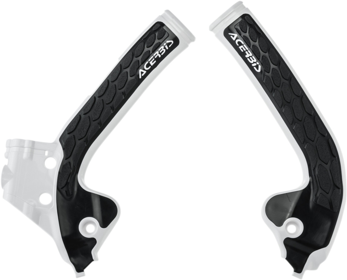 Acerbis X-Grip Frame Guards - White/Black - SX85 | TC85 | MC85 Husqvarna/Gas Gas/KTM