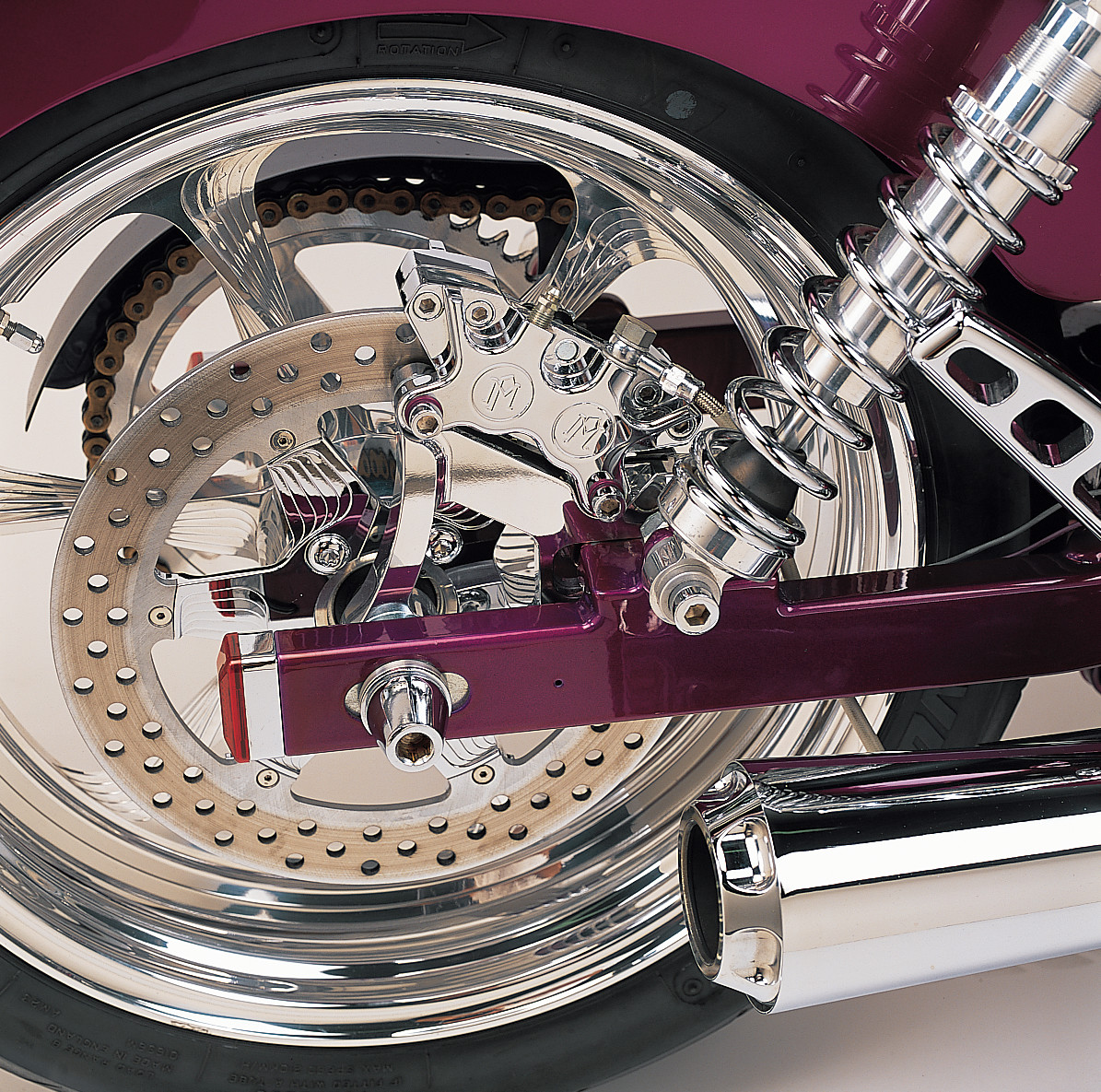 Performance Machine Classic Rear Caliper Kit For Harley Dyna 1991-1999