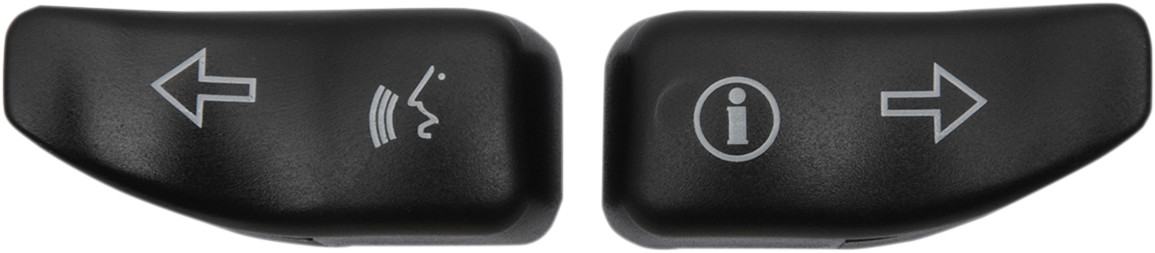 Drag specialties Turn Signal Switch Extension Caps - Black Harley Davidson