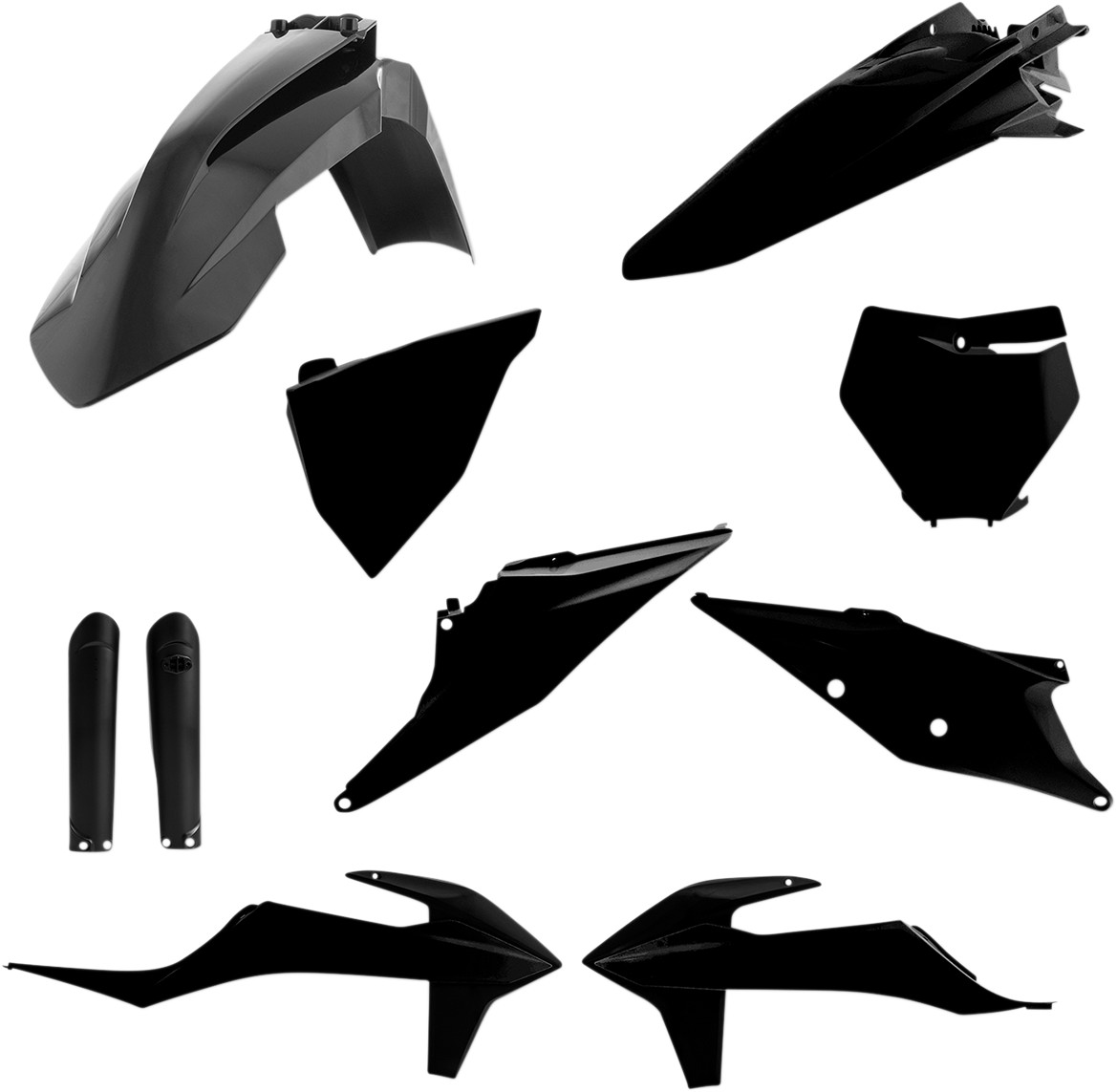 Acerbis Full Replacement Body Kit - Black KTM