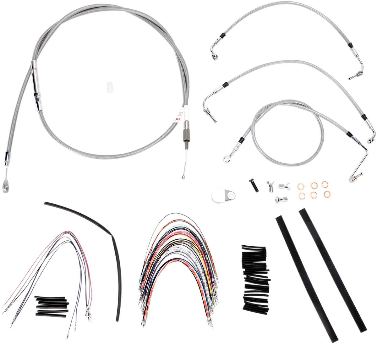 Burly Handlebar Cable Installation Kit For Harley Road King / Glide 2008-2013