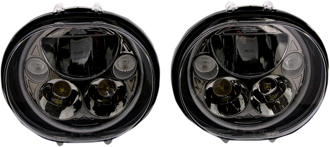 Custom Dynamics LED 5 3/4" TruBeam Headlight Inserts For Harley Road Glide 2004-2013