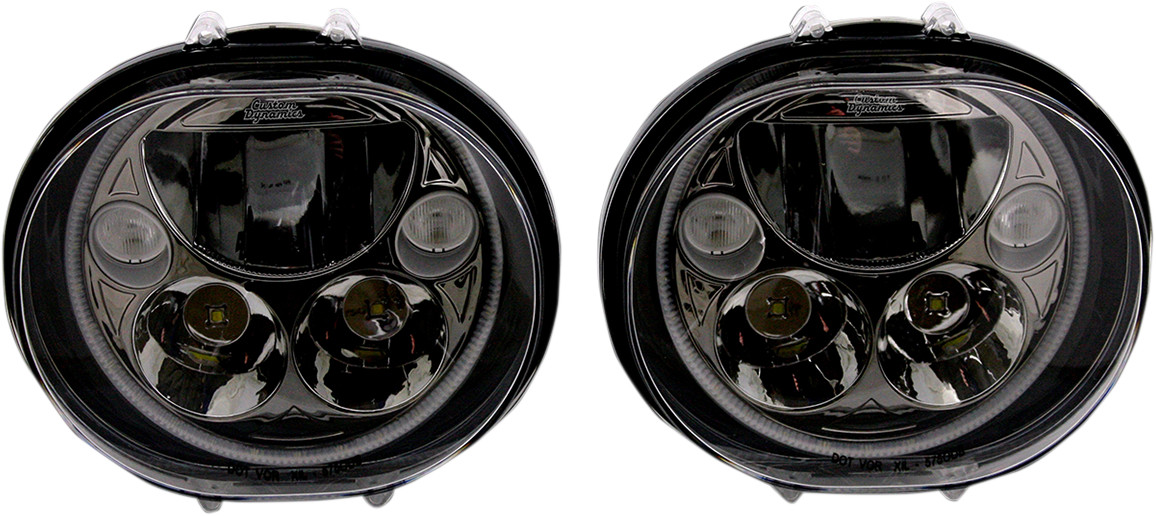 Custom Dynamics LED 5 3/4" TruBeam Headlight Inserts For Harley Road Glide 2004-2013