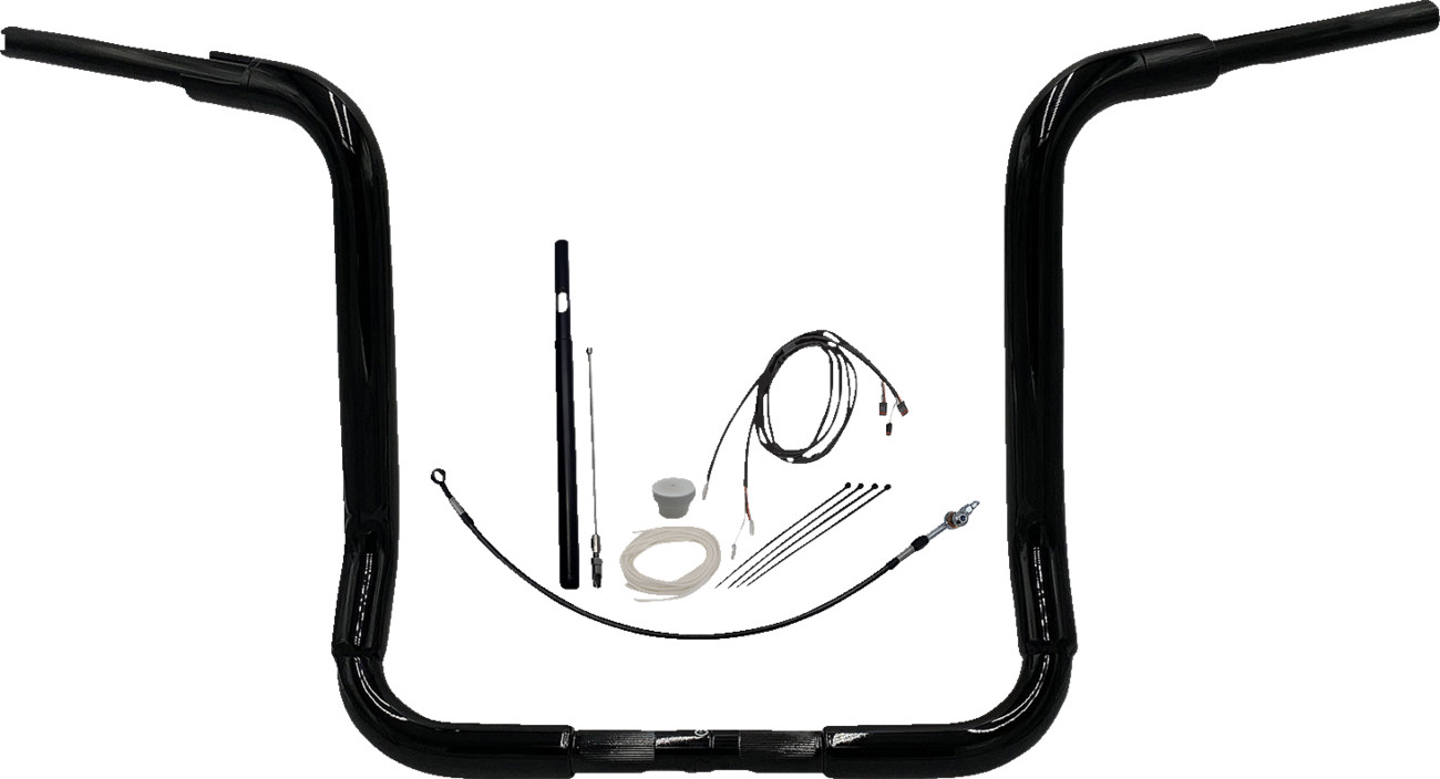 Fat Baggers Inc. 1 1/2" Round Top EZ Install Handlebar Kit For Harley Touring 2021-2024