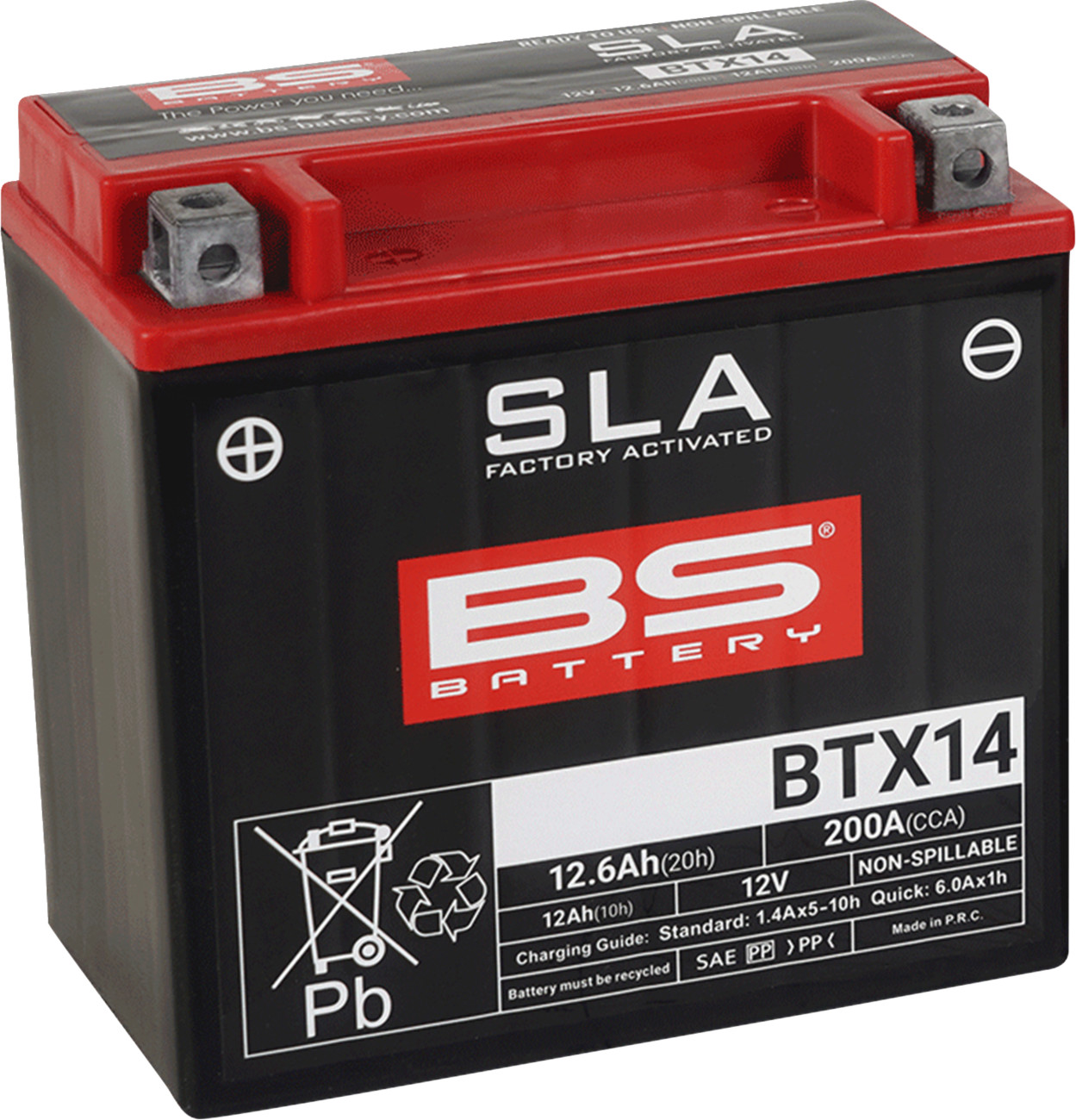 BS BATTERY SLA Factory- Activated AGM Maintenance-Free Battery