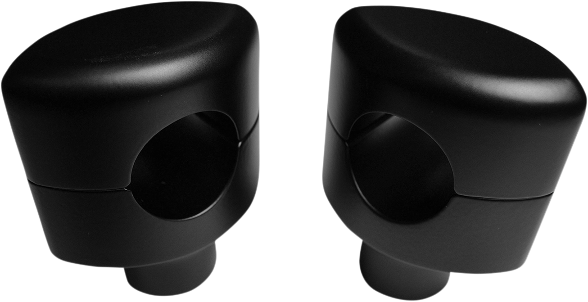 La choppers Hefty Smooth Handlebar Risers for 1-1/4" Handlebars - 1-1/2" - Flat Black Yamaha/Suzuki/Kawasaki/Honda